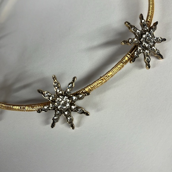 Anthropologie Serafina Ari Bridal Gold Starburst Headband